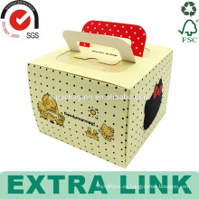caja de pastel de empaquetado de encargo de la caja de papel de la taza de papel del diseño del rollo suizo